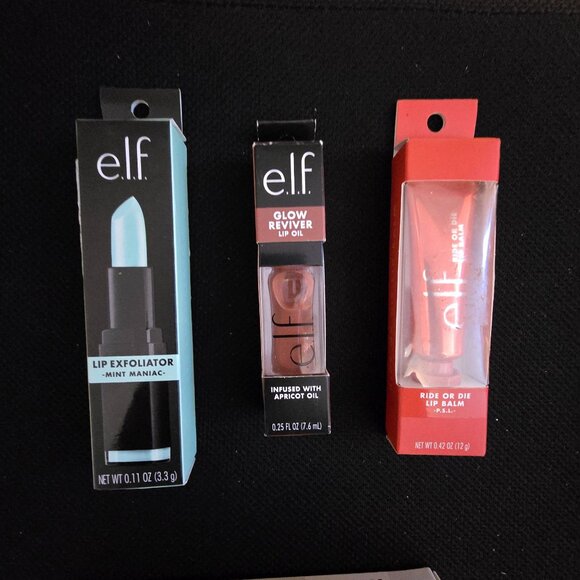 E.L.F. Bundle -Lip Exfoliator Mint Maniac & Ride Or Die Lip Balm P.S.L. - Picture 2 of 10